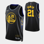 Golden State Warriors Jeff Dowtin 21 Nba 2021-22 City Edition Black Jersey Gift For Warriors Fans