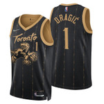 Toronto Raptors Goran Dragic 1 NBA Basketball Team City Edition Black Jersey Gift For Raptors Fans