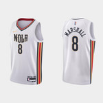 New Orleans Pelicans Naji Marshall #8 NBA Basketball City Edition White Jersey Gift For Pelicans Fans