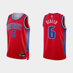 Detroit Pistons Hamidou Diallo #6 NBA Basketball City Edition Red Jersey Gift For Pistons Fans