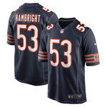 Mens Chicago Bears Arlington Hambright Navy Player Game Jersey gift for Chicago Bears fans