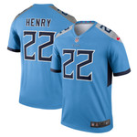 Mens Tennessee Titans Derrick Henry Light Blue Legend Jersey gift for Tennessee Titans fans