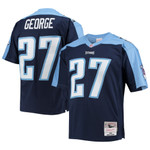 Mens Tennessee Titans Eddie George Navy 1999 Legacy Jersey gift for Tennessee Titans fans