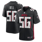 Mens Atlanta Falcons Quinton Bell Black Game Jersey gift for Atlanta Falcons fans