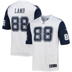 Mens Dallas Cowboys CeeDee Lamb White Alternate Game Jersey gift for Dallas Cowboys fans