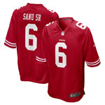 Mens San Francisco 49ers Mohamed Sanu Sr Scarlet Game Jersey gift for San Francisco 49Ers fans