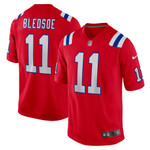 Mens New England Patriots Drew Bledsoe Red Retired Player Alternate Game Jersey gift for New England Patriots fans