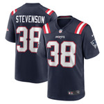 Mens New England Patriots Rhamondre Stevenson Navy Game Jersey gift for New England Patriots fans