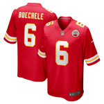 Mens Kansas City Chiefs Shane Buechele Red Game Jersey gift for Kansas City Chiefs fans