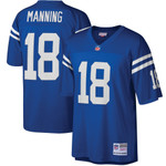 Mens Colts Peyton Manning Royal 1998 Retired Player Jersey gift for Colts fans