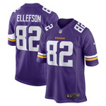 Mens Minnesota Vikings Ben Ellefson Purple Game Jersey gift for Minnesota Vikings fans