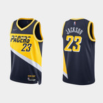 Pacers Isaiah Jackson #23 NBA Basketball City Edition Navy Jersey Gift For Pacers Fans
