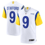 Mens Los Angeles Rams Matthew Stafford White Alternate Player Game Jersey gift for Los Angeles Rams fans