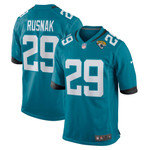 Mens Jacksonville Jaguars Brandon Rusnak Teal Game Player Jersey gift for Jacksonville Jaguars fans