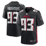 Mens Atlanta Falcons James Vaughters Black Game Jersey gift for Atlanta Falcons fans