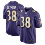 Mens Baltimore Ravens Kevon Seymour Purple Game Jersey gift for Baltimore Ravens fans