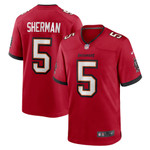 Mens Tampa Bay Buccaneers Richard Sherman Red Game Jersey gift for Tampa Bay Buccaneers fans