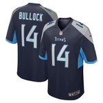Mens Tennessee Titans Randy Bullock Navy Game Jersey gift for Tennessee Titans fans