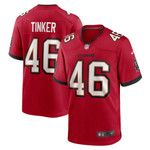 Mens Tampa Bay Buccaneers Carson Tinker Red Game Jersey gift for Tampa Bay Buccaneers fans