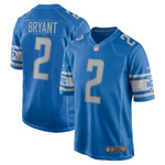 Mens Detroit Lions Austin Bryant Blue Player Game Jersey gift for Detroit Lions fans