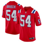 Mens New England Patriots Tedy Bruschi Red Retired Player Alternate Game Jersey gift for New England Patriots fans