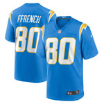 Mens Los Angeles Chargers Maurice Ffrench Powder Blue Game Jersey gift for Los Angeles Chargers fans