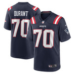 Mens New England Patriots Yasir Durant Navy Game Player Jersey gift for New England Patriots fans