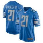 Mens Detroit Lions Tracy Walker III Blue Game Jersey gift for Detroit Lions fans