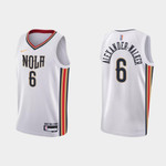 New Orleans Pelicans Nickeil Alexander-Walker #6 NBA Basketball City Edition White Jersey Gift For Pelicans Fans