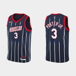 Houston Rockets Kevin Porter Jr. #3 NBA Basketball City Edition Navy Jersey Gift For Rockets Fans