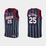 Houston Rockets Garrison Mathews #25 NBA Basketball City Edition Navy Jersey Gift For Rockets Fans