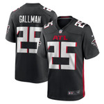 Mens Atlanta Falcons Wayne Gallman Black Game Jersey gift for Atlanta Falcons fans