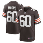 Mens Cleveland Browns David Moore Brown Game Jersey gift for Cleveland Browns fans