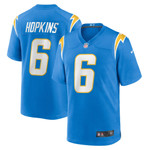 Mens Los Angeles Chargers Dustin Hopkins Powder Blue Game Jersey gift for Los Angeles Chargers fans