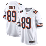 Mens Chicago Bears Mike Ditka White Retired Player Game Jersey gift for Chicago Bears fans