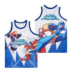 Mega Man Video game Superhero Megaman and Zero Basketball Jersey Gift For Mega Man Fans