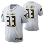 Tampa Bay Buccaneers Jordan Whitehead 33 2021 NFL Golden Edition White Jersey Gift For Buccaneers Fans