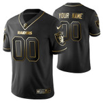Las Vegas Raiders 2021 NFL Golden Edition Black Jersey Gift With Custom Name Number For Raiders Fans