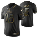 Dallas Cowboys Devin Smith 15 2021 NFL Golden Edition Black Jersey Gift For Cowboys Fans