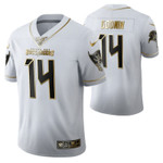 Tampa Bay Buccaneers Chris Godwin 14 2021 NFL Golden Edition White Jersey Gift For Buccaneers Fans