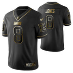 New Orleans Saints Daniel Jones 8 2021 NFL Golden Edition Black Jersey Gift For Saints Fans