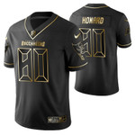 Tampa Bay Buccaneers O.J. Howard 90 2021 NFL Golden Edition Black Jersey Gift For Buccaneers Fans