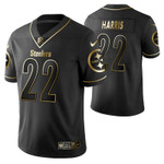 Pittsburgh Steelers Najee Harris 22 2021 NFL Golden Edition Black Jersey Gift For Steelers Fans