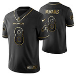 Denver Broncos Brandon McManus 8 2021 NFL Golden Edition Black Jersey Gift For Broncos Fans