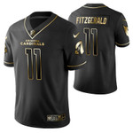Arizona Cardinals Larry Fitzgerald 11 2021 NFL Golden Edition Black Jersey Gift For Cardinals Fans