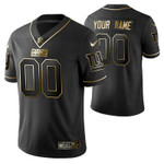 New York Giants 2021 NFL Golden Edition Black Jersey Gift With Custom Name Number For Giants Fans