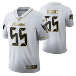 Tampa Bay Buccaneers Derrick Brooks 55 2021 NFL Golden Edition White Jersey Gift For Buccaneers Fans