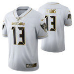 Tampa Bay Buccaneers Mike Evans 13 2021 NFL Golden Edition White Jersey Gift For Buccaneers Fans