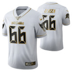 Tampa Bay Buccaneers Ryan Jensen 66 2021 NFL Golden Edition White Jersey Gift For Buccaneers Fans