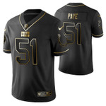 Colts Kwity Paye 51 2021 NFL Golden Edition Black Jersey Gift For Colts Fans